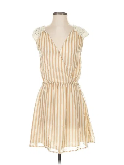 Pre-owned Sugar Lips Casual Dress In Brown