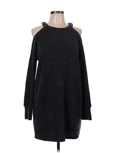 Pre-owned Sugar Lips Casual Dress In Gray