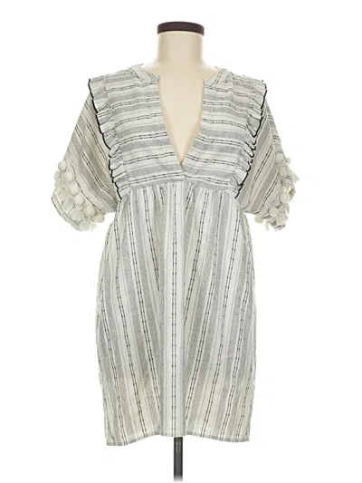 Pre-owned Sugar Lips Casual Dress In Gray