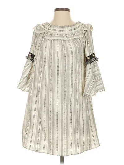 Pre-owned Sugar Lips Casual Dress In Ivory