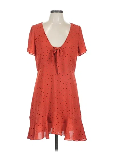 Pre-owned Sugar Lips Casual Dress In Orange
