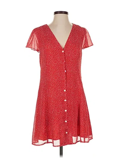 Pre-owned Sugar Lips Casual Dress In Red