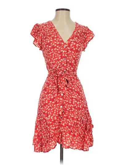 Pre-owned Sugar Lips Casual Dress In Red