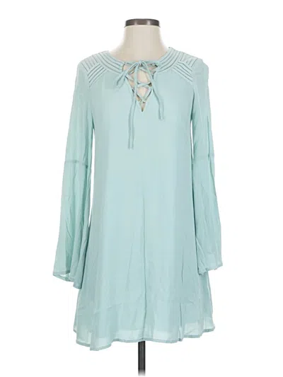 Pre-owned Sugar Lips Casual Dress In Teal