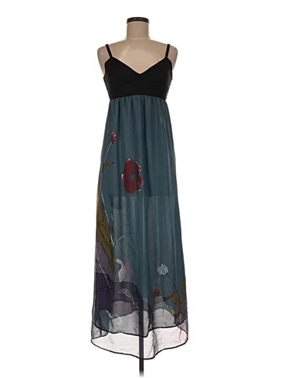 Pre-owned Sugar Lips Casual Dress In Teal