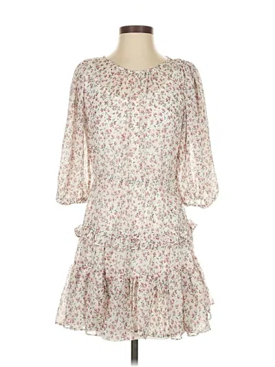 Pre-owned Sugar Lips Casual Dress In White