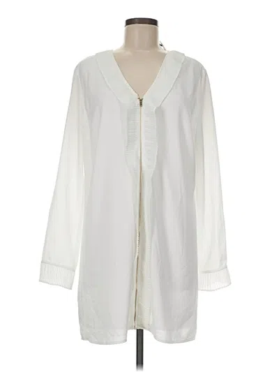 Pre-owned Sugar Lips Casual Dress In White