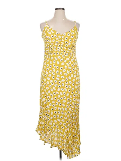 Pre-owned Sugar Lips Casual Dress In Yellow