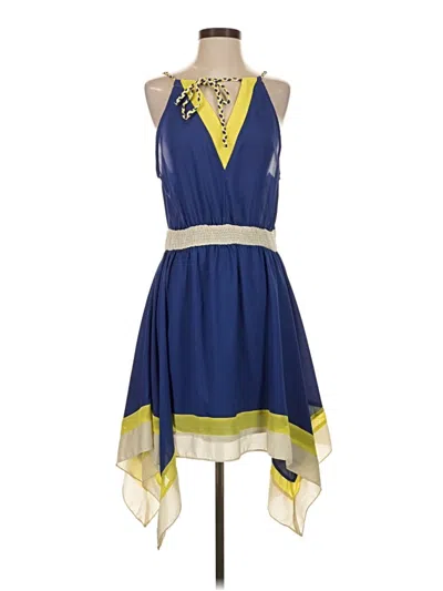 Pre-owned Sugar Lips Cocktail Dress In Blue