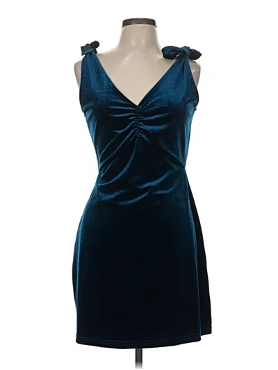 Pre-owned Sugar Lips Cocktail Dress In Blue