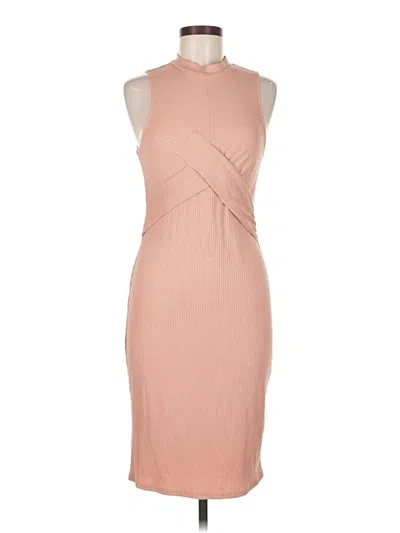 Pre-owned Sugar Lips Cocktail Dress In Brown