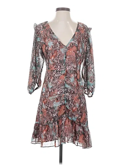 Pre-owned Sugar Lips Cocktail Dress In Brown