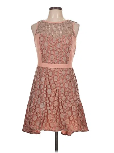 Pre-owned Sugar Lips Cocktail Dress In Brown