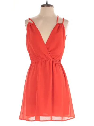 Pre-owned Sugar Lips Cocktail Dress In Orange