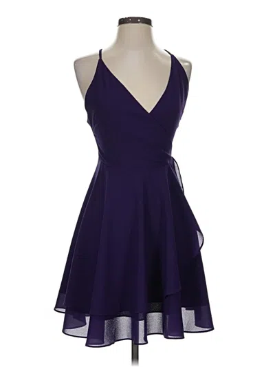 Pre-owned Sugar Lips Cocktail Dress In Purple
