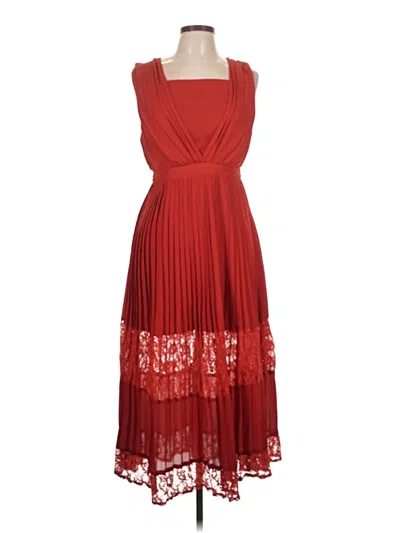 Pre-owned Sugar Lips Cocktail Dress In Red