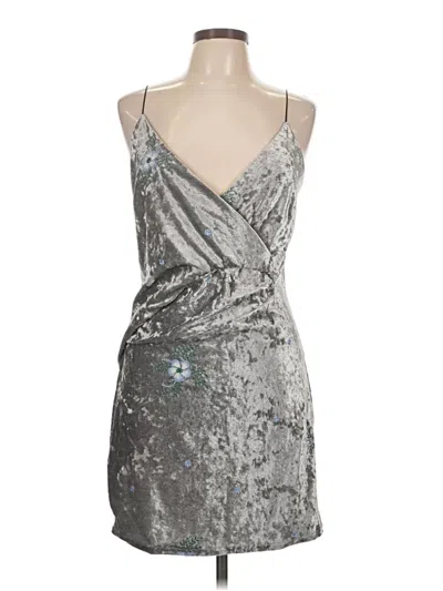 Pre-owned Sugar Lips Cocktail Dress In Silver