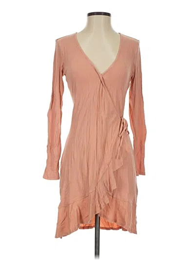 Pre-owned Sugar Lips Cocktail Dress In Tan
