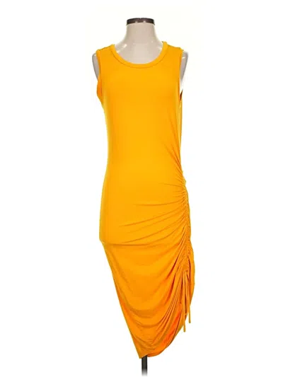 Pre-owned Sugar Lips Cocktail Dress In Yellow