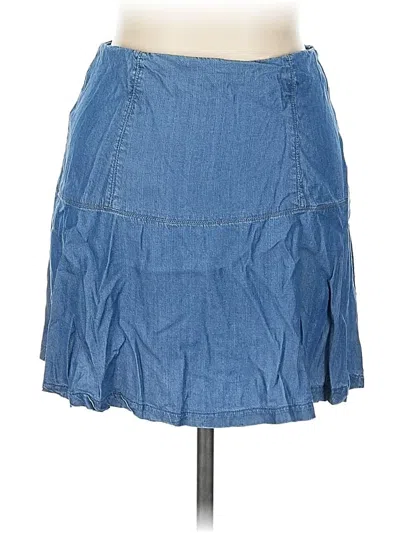 Pre-owned Sugar Lips Denim Skirt In Blue