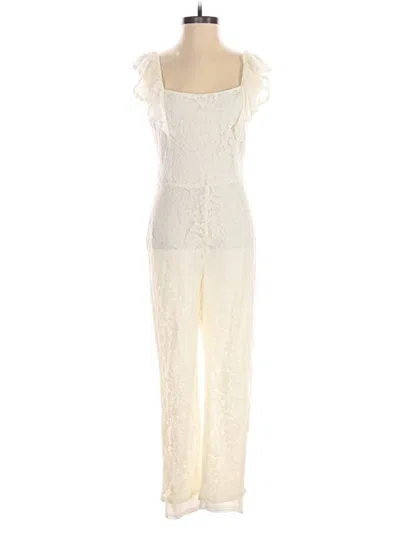 Pre-owned Sugar Lips Jumpsuit In Ivory