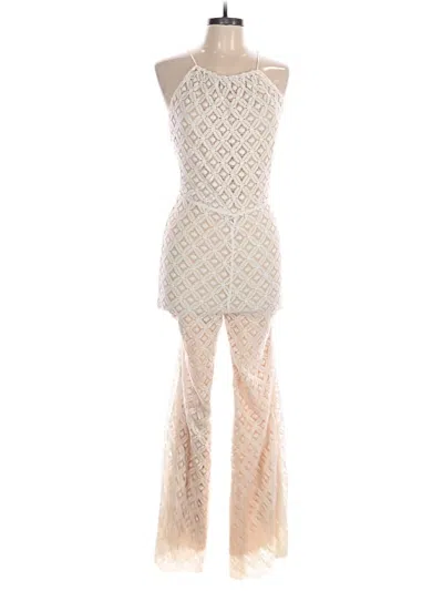 Pre-owned Sugar Lips Jumpsuit In Ivory