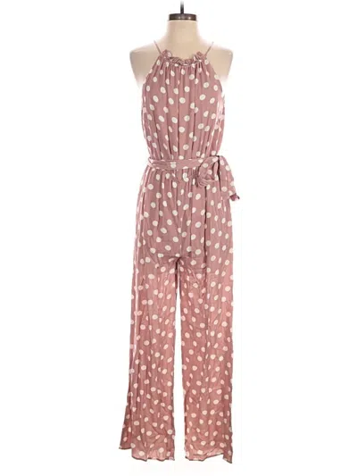 Pre-owned Sugar Lips Jumpsuit In Pink