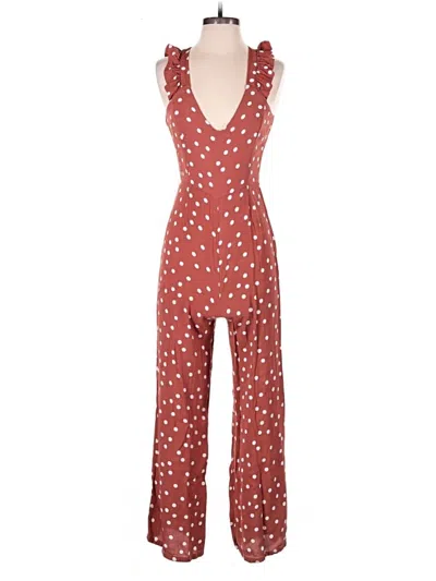 Pre-owned Sugar Lips Jumpsuit In Red