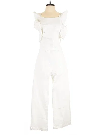 Pre-owned Sugar Lips Jumpsuit In White