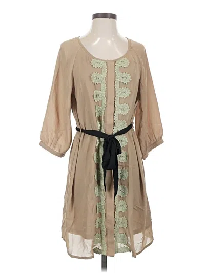 Pre-owned Sugar Lips Kimono In Tan