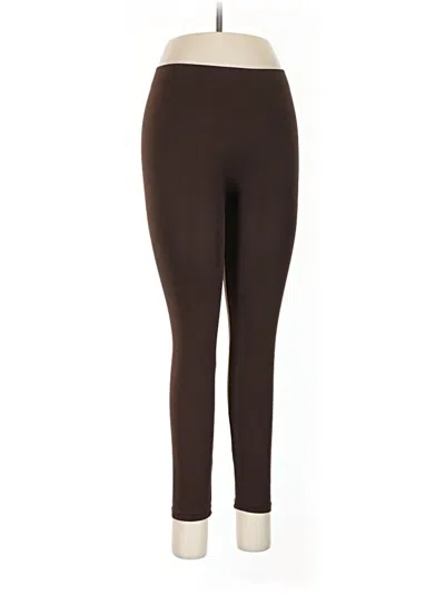 Pre-owned Sugar Lips Leggings In Brown
