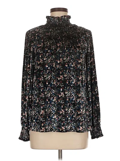 Pre-owned Sugar Lips Long Sleeve Blouse In Black
