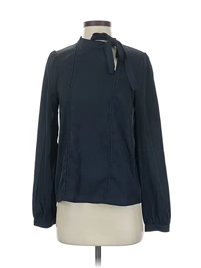 Pre-owned Sugar Lips Long Sleeve Blouse In Blue