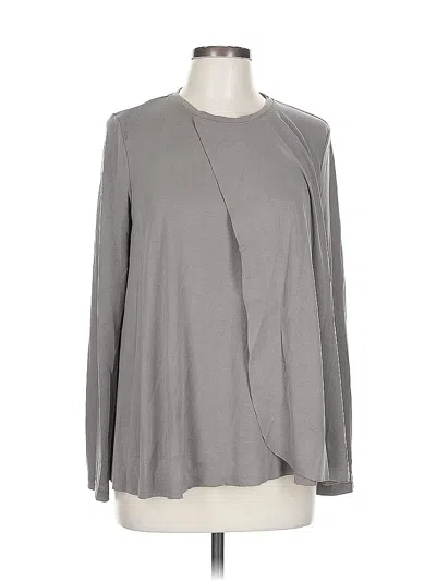 Pre-owned Sugar Lips Long Sleeve Blouse In Gray