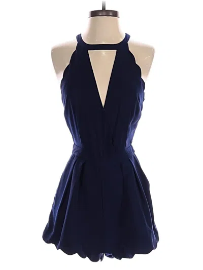 Pre-owned Sugar Lips Romper In Blue
