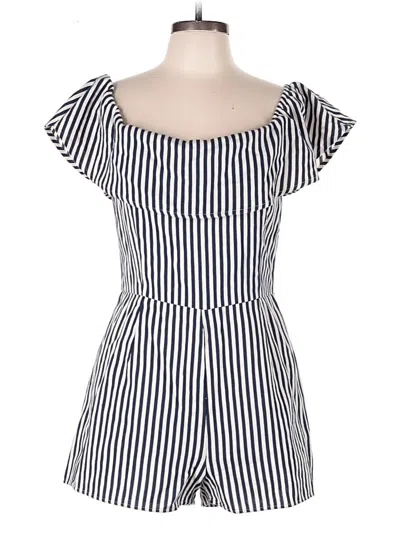 Pre-owned Sugar Lips Romper In Blue