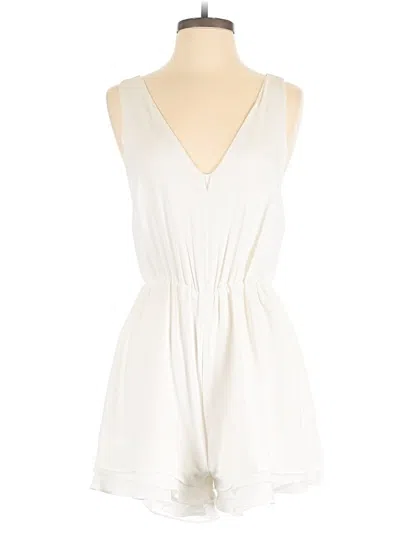 Pre-owned Sugar Lips Romper In Ivory