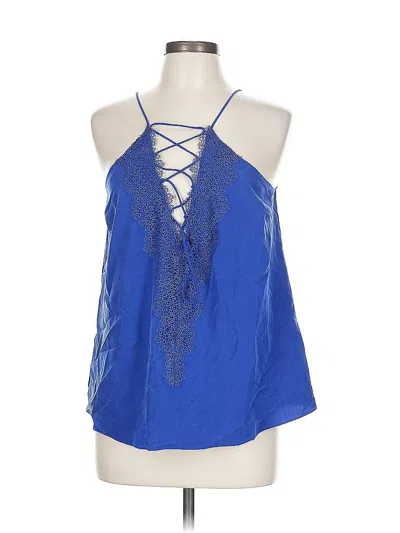 Pre-owned Sugar Lips Sleeveless Blouse In Blue