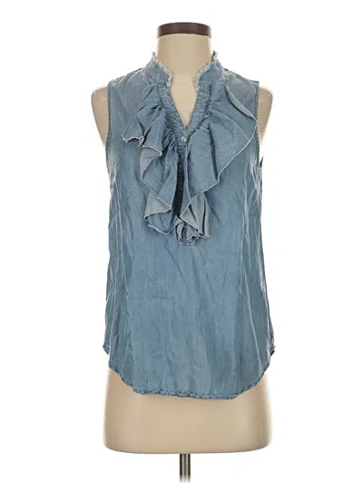 Pre-owned Sugar Lips Sleeveless Blouse In Blue