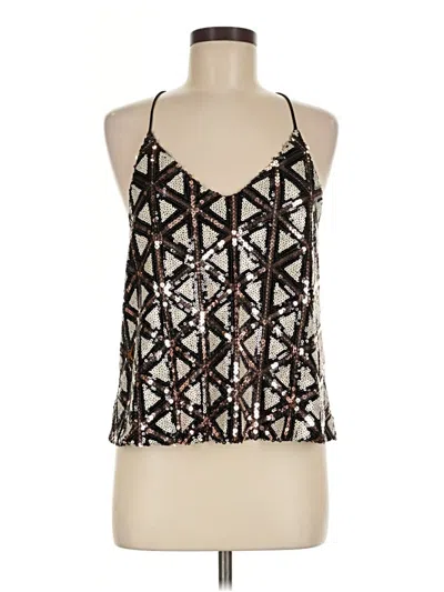 Sugar Lips Sleeveless Blouse In Silver