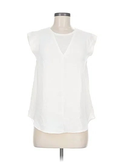 Pre-owned Sugar Lips Sleeveless Blouse In White