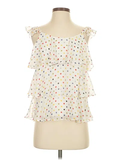 Pre-owned Sugar Lips Sleeveless Blouse In White