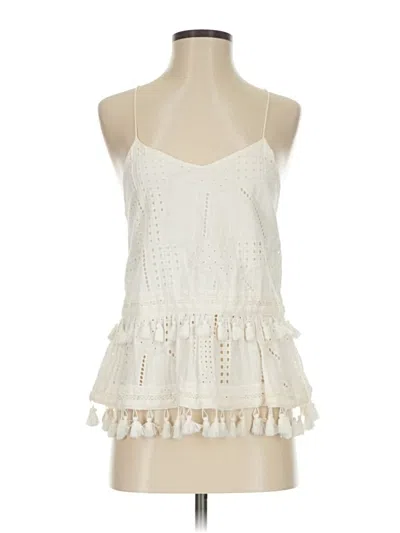 Pre-owned Sugar Lips Sleeveless Blouse In White