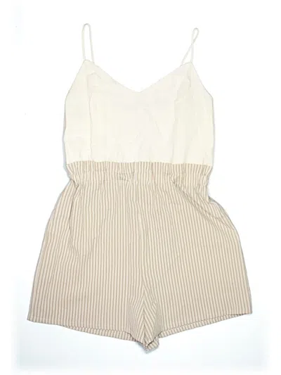 Pre-owned Sugar Lips Sleeveless Top Ivory Sweetheart Neckline Tops In White