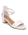 Sugar Little And Big Girls Elizabeth Open Toe Dress Heel In Silver