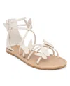 Sugar Little And Big Girls Josie Flat Sandal In Nougat
