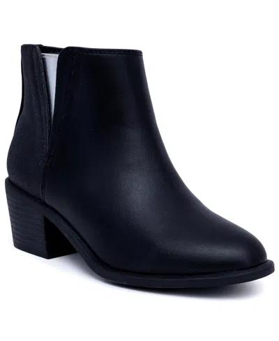 Sugar Kids' Big Girls Sara Ankle Slits Round Toe Chelsea Boots In Black