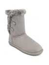 Sugar Marty Womens Ankle Winter Boots Button Side Ankle Boots In Grey