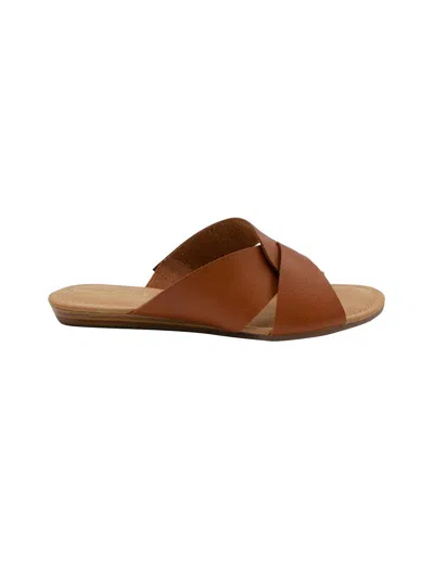 Sugar Olena Womens Faux Leather Slide On Flats In Multi