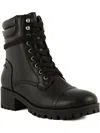 Sugar Oraura Womens Lace-up Almond Toe Combat & Lace-up Boots In Black